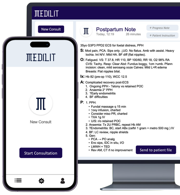 MEDILIT Medical AI Scribe